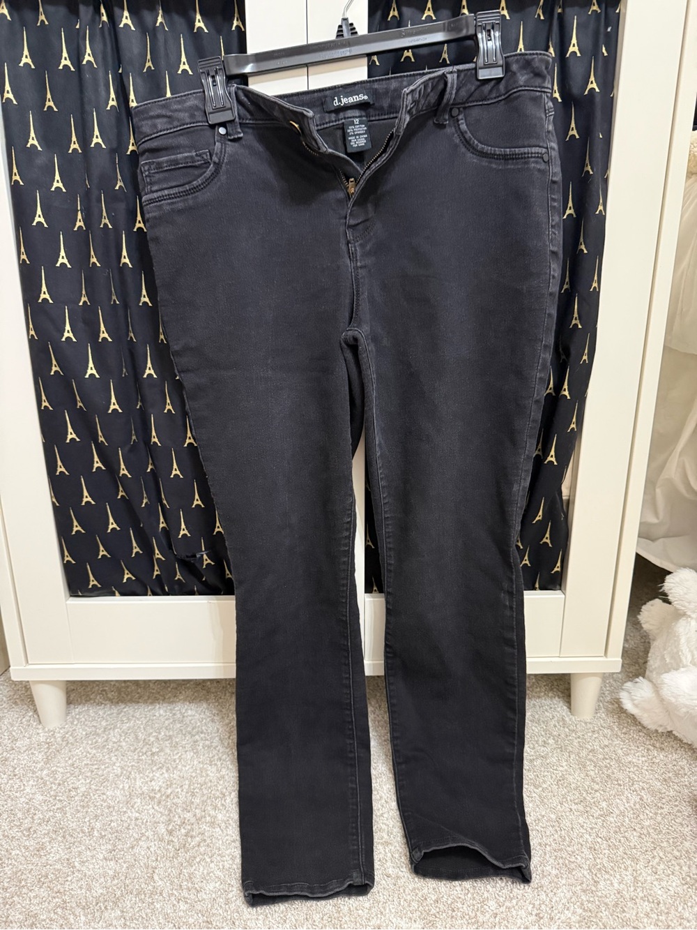 d. jeans Women’s Black Straight Leg Jeans